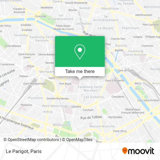 Le Parigot map