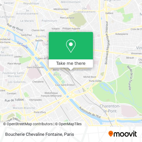 Mapa Boucherie Chevaline Fontaine