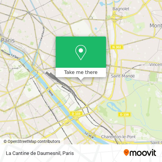 La Cantine de Daumesnil map
