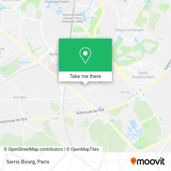 Serris Bourg map