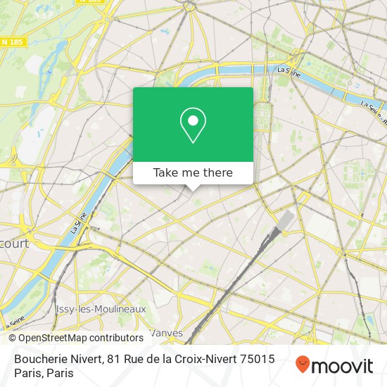 Mapa Boucherie Nivert, 81 Rue de la Croix-Nivert 75015 Paris