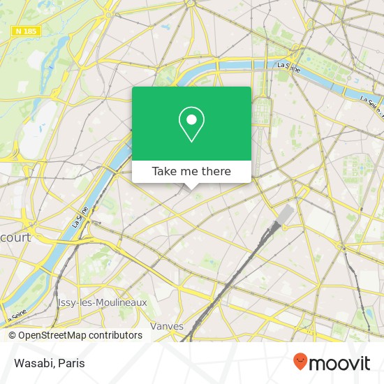 Mapa Wasabi, 89 Rue de la Croix-Nivert 75015 Paris