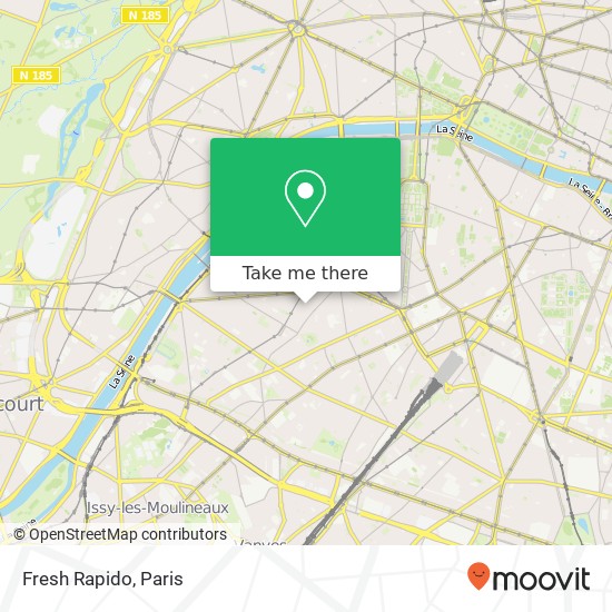 Mapa Fresh Rapido, 134 Rue du Théâtre 75015 Paris