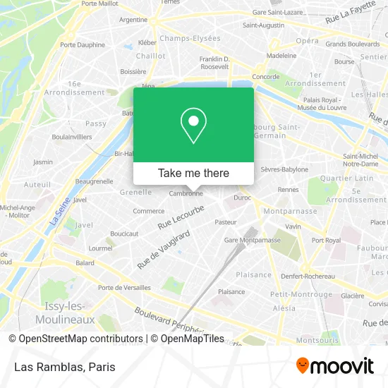 Las Ramblas map