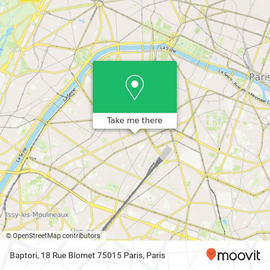 Mapa Baptori, 18 Rue Blomet 75015 Paris