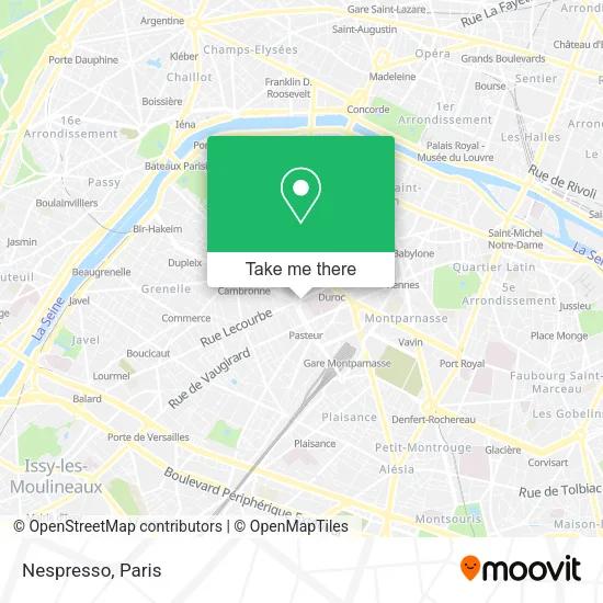 Nespresso map