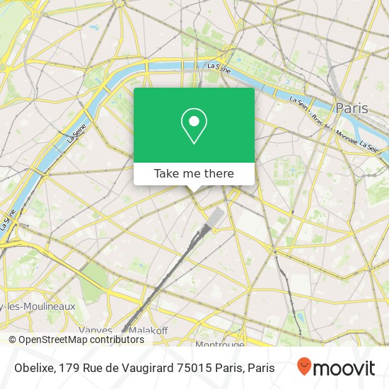 Mapa Obelixe, 179 Rue de Vaugirard 75015 Paris