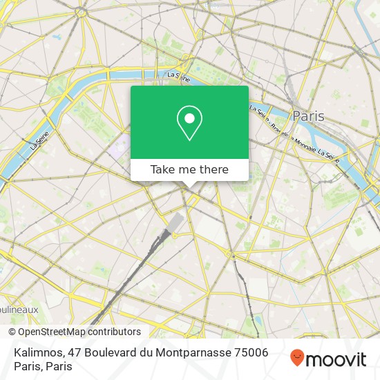 Mapa Kalimnos, 47 Boulevard du Montparnasse 75006 Paris