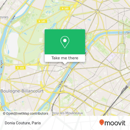 Mapa Donia Couture, 14 Rue de Rémusat 75016 Paris
