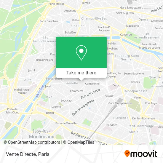 Vente Directe map