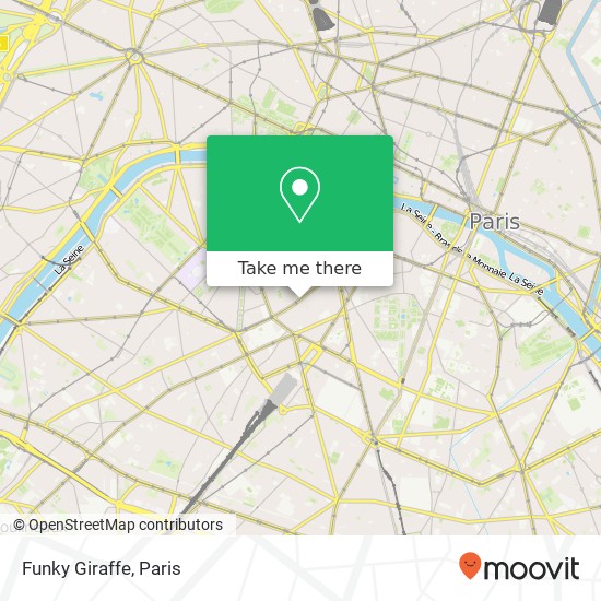Mapa Funky Giraffe, 101 Rue de Sèvres 75006 Paris
