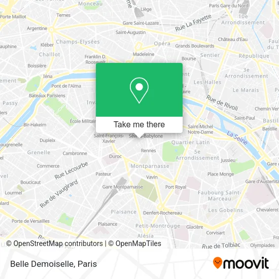 Belle Demoiselle map