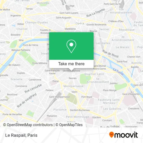 Le Raspail map