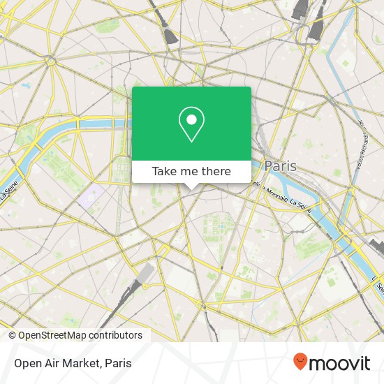 Mapa Open Air Market, Rue de Grenelle 75006 Paris