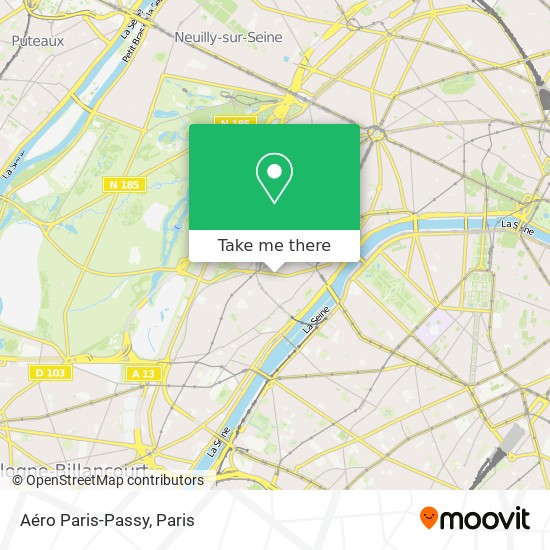 Mapa Aéro Paris-Passy