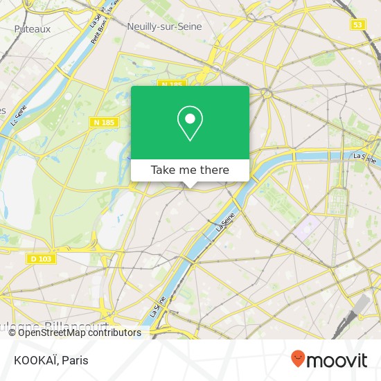 KOOKAÏ, 87 Rue de Passy 75116 Paris map