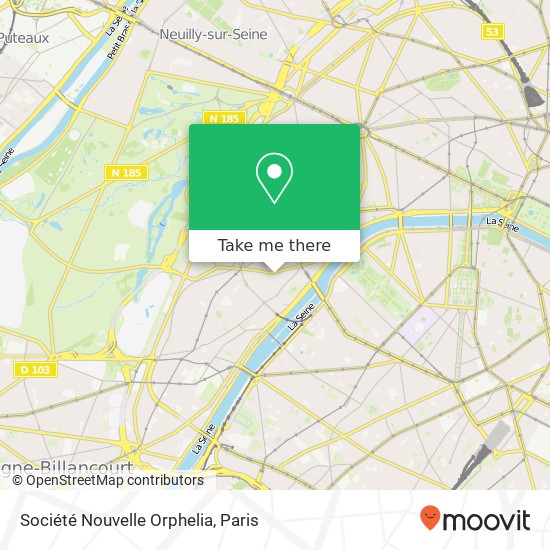 Mapa Société Nouvelle Orphelia, 16 Rue Jean Bologne 75016 Paris