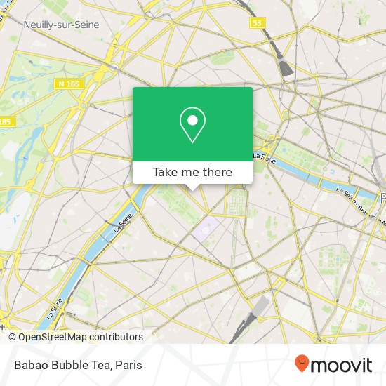 Babao Bubble Tea, 8 Rue Augereau 75007 Paris map