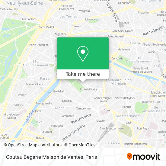Coutau Begarie Maison de Ventes map
