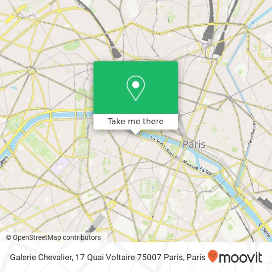 Galerie Chevalier, 17 Quai Voltaire 75007 Paris map