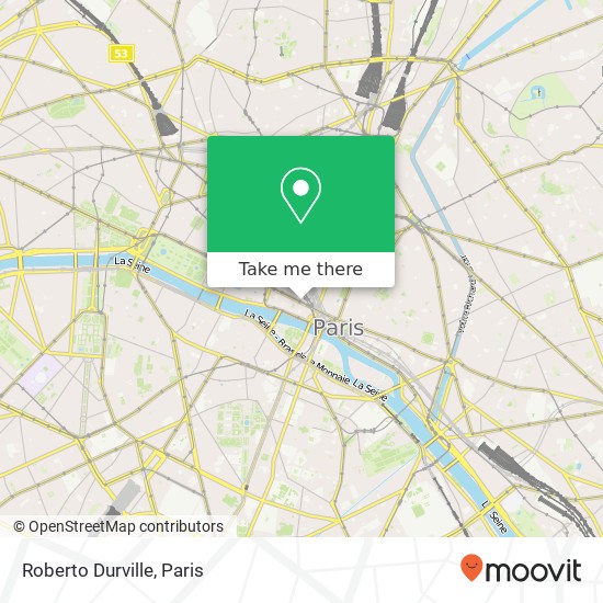 Mapa Roberto Durville, Rue de Rivoli 75001 Paris