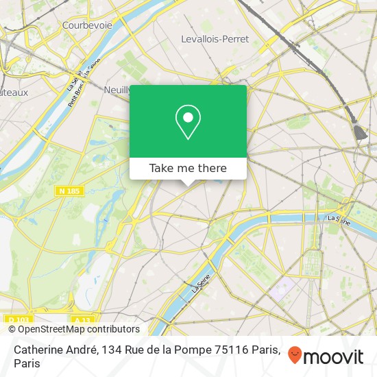 Catherine André, 134 Rue de la Pompe 75116 Paris map