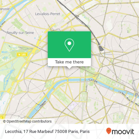 Mapa Lecothia, 17 Rue Marbeuf 75008 Paris