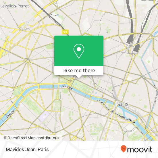 Mapa Mavides Jean, 23 Rue du Mont-Thabor 75001 Paris