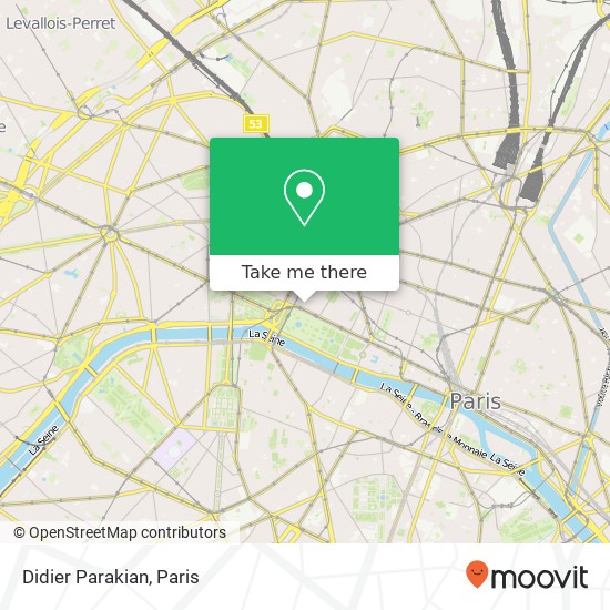 Mapa Didier Parakian, 5 Rue Cambon 75001 Paris