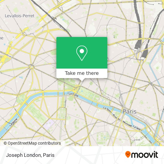 Mapa Joseph London