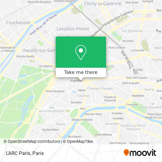 Mapa L'ARC Paris