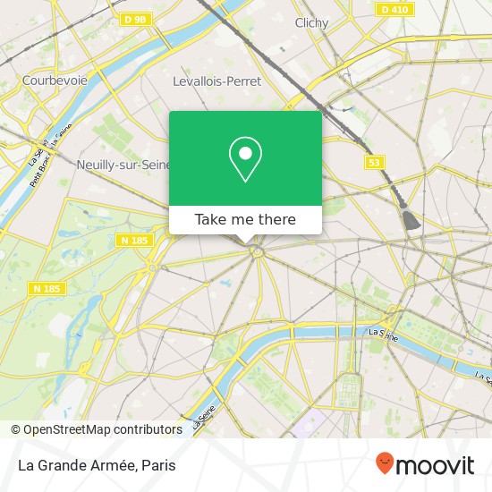 Mapa La Grande Armée, 3 Avenue de la Grande Armée 75116 Paris