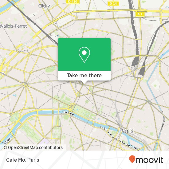 Cafe Flo, 64 Boulevard Haussmann 75009 Paris map