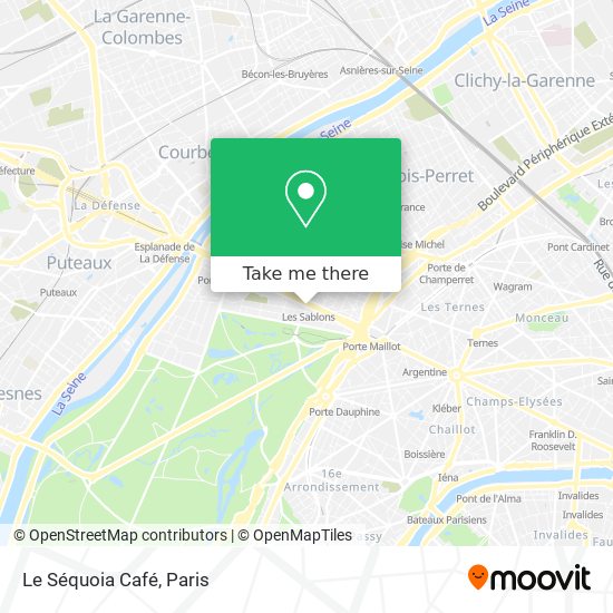 Le Séquoia Café map