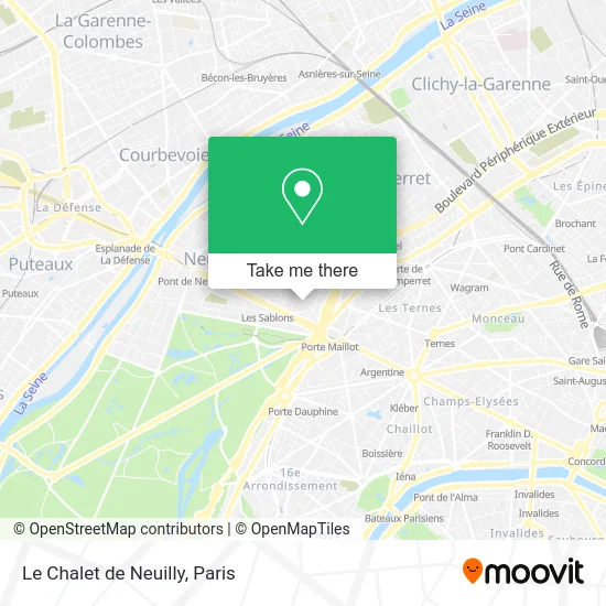 Le Chalet de Neuilly map
