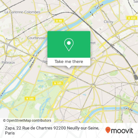 Mapa Zapa, 22 Rue de Chartres 92200 Neuilly-sur-Seine