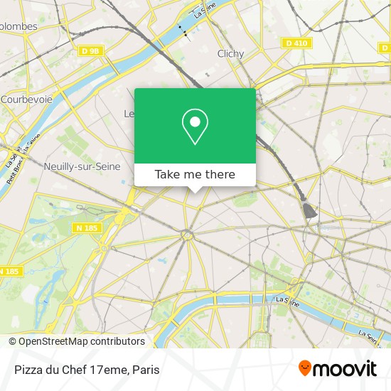 Mapa Pizza du Chef 17eme