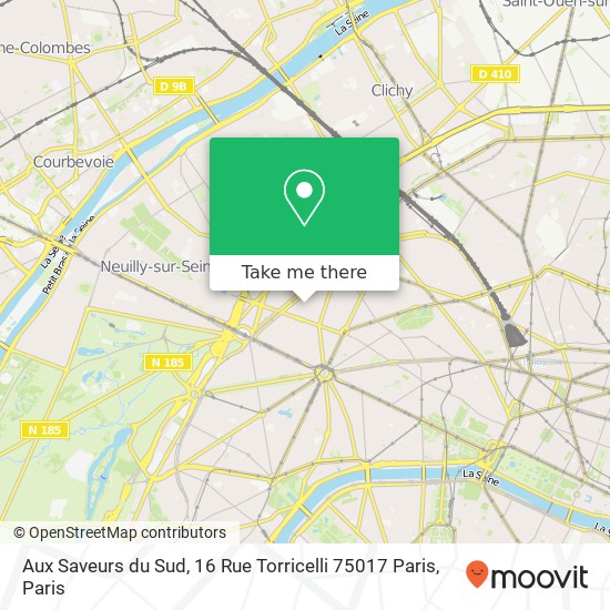 Aux Saveurs du Sud, 16 Rue Torricelli 75017 Paris map