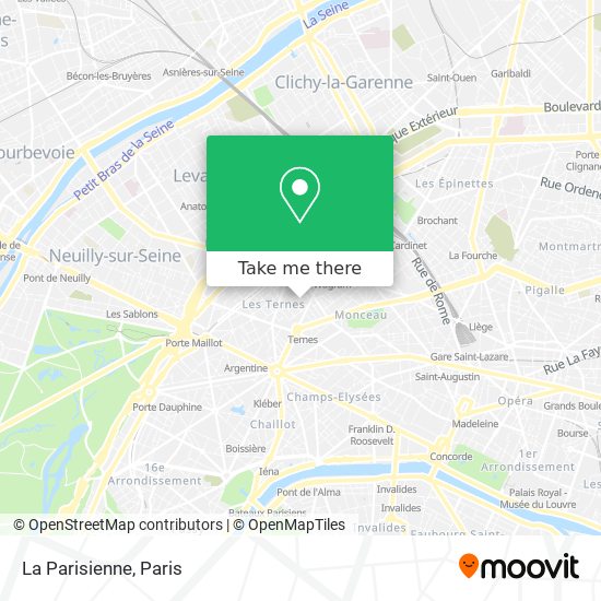 Mapa La Parisienne