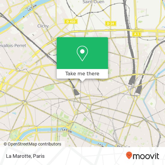 Mapa La Marotte, 4 Rue de Parme 75009 Paris