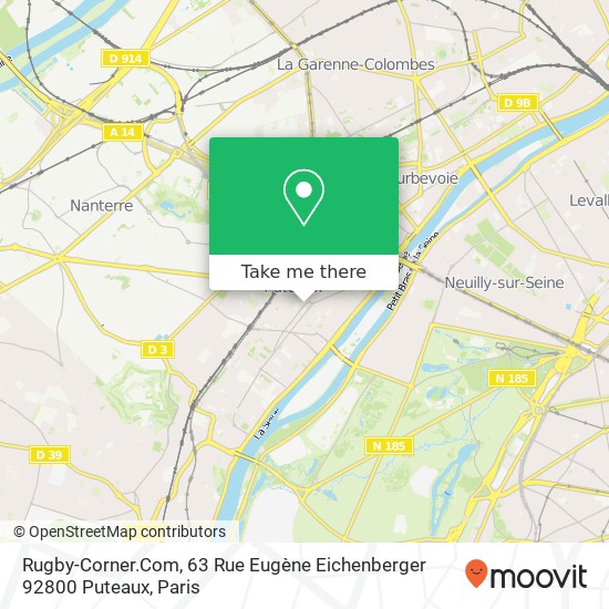 Rugby-Corner.Com, 63 Rue Eugène Eichenberger 92800 Puteaux map