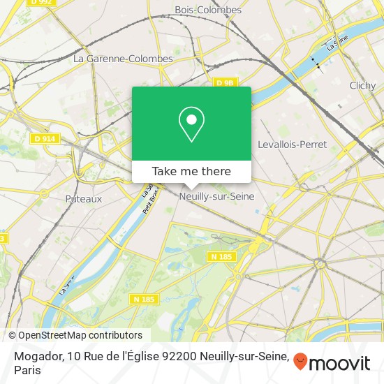 Mogador, 10 Rue de l'Église 92200 Neuilly-sur-Seine map