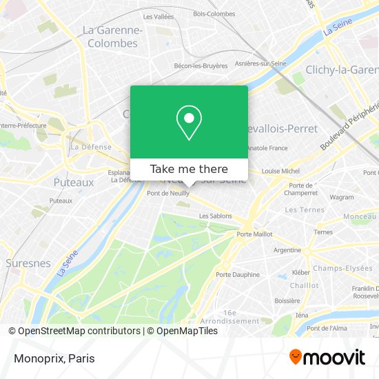 Monoprix map