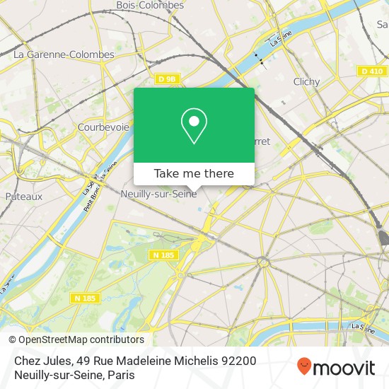 Chez Jules, 49 Rue Madeleine Michelis 92200 Neuilly-sur-Seine map