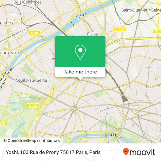 Yoshi, 103 Rue de Prony 75017 Paris map