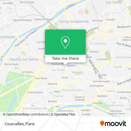 Mapa Courcelles