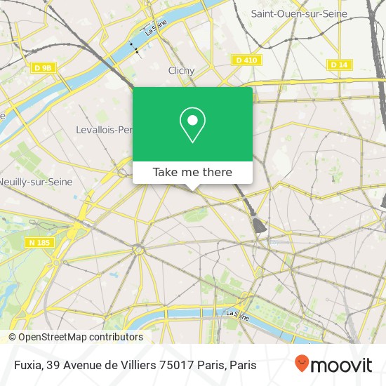 Mapa Fuxia, 39 Avenue de Villiers 75017 Paris