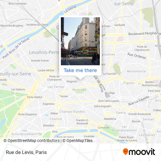 Mapa Rue de Levis