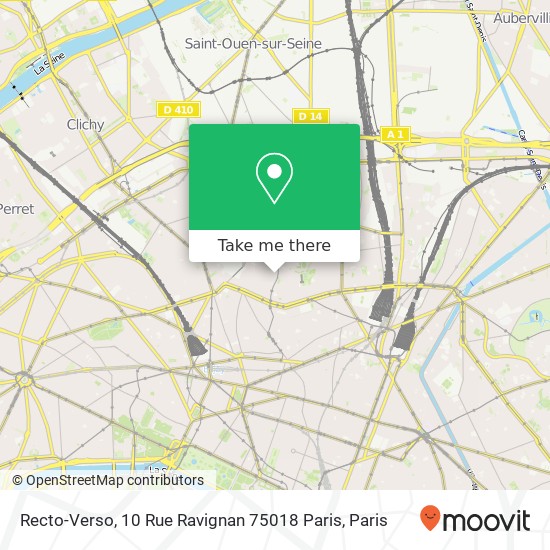 Recto-Verso, 10 Rue Ravignan 75018 Paris map