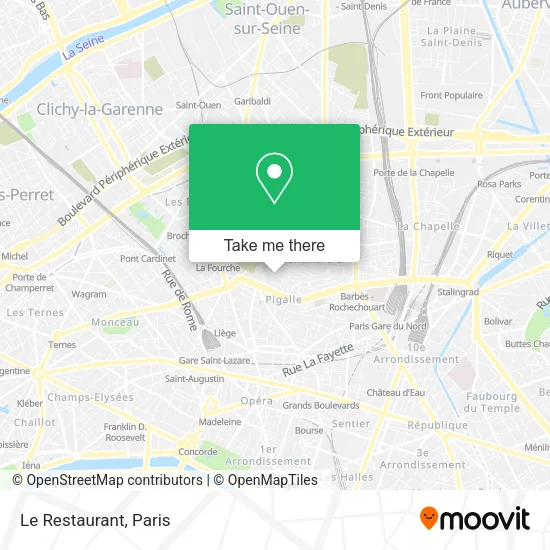 Le Restaurant map